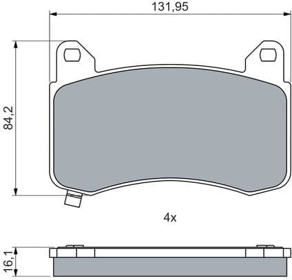 Brake Pad Set, disc brake 0986460085 - image 6