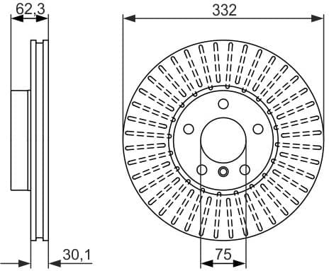 Brake Disc 0986479624 - image 3