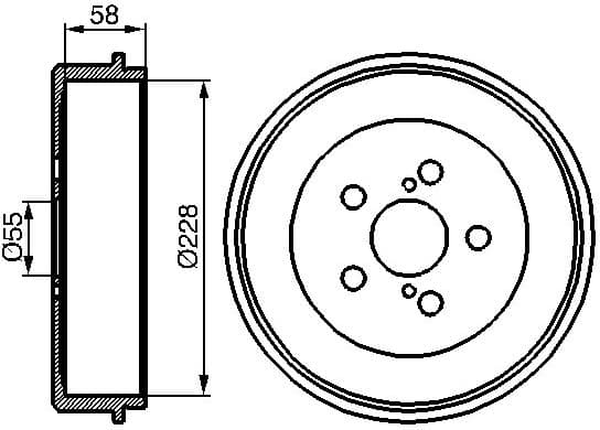 Brake Drum 0986477140 - image 2