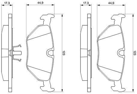 Brake Pad Set, disc brake 0986469960 - image 8