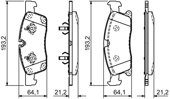 Brake Pad Set, disc brake 0986494672 - image 14