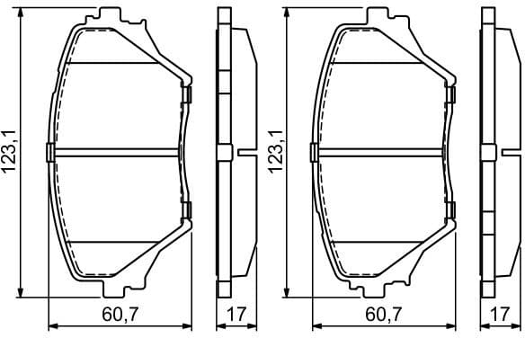 Brake Pad Set, disc brake 0986424719 - image 10