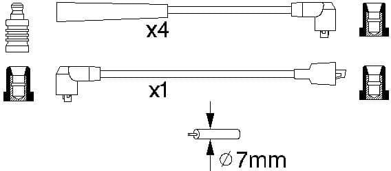 Ignition Cable Kit 0986356841 - image 10