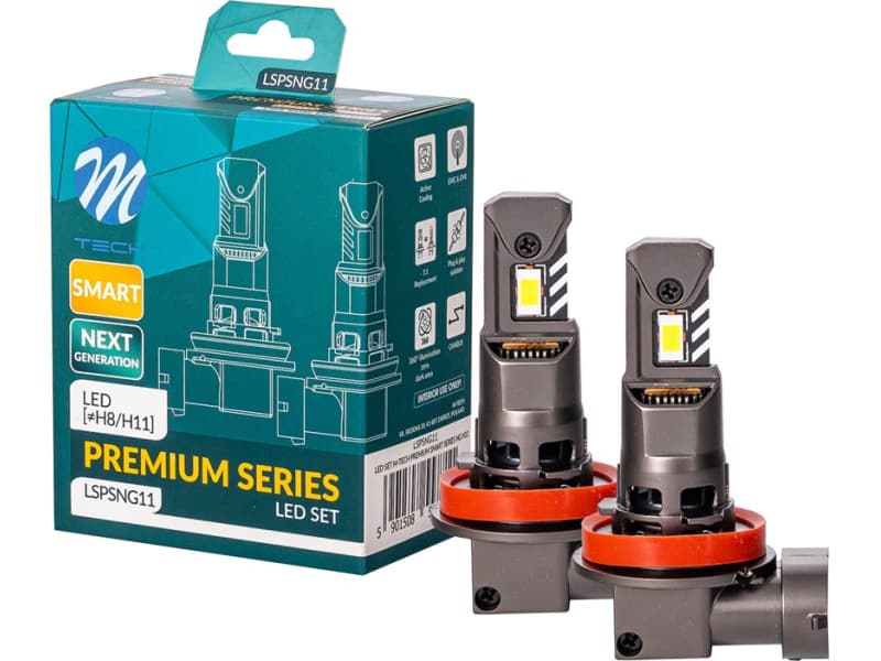 M-TECH Lemputės LED H11 SMART, kmpl. (2vnt) - LSPSNG11-LED-MTH