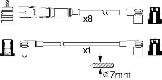 Ignition Cable Kit 0986356334 - image 10