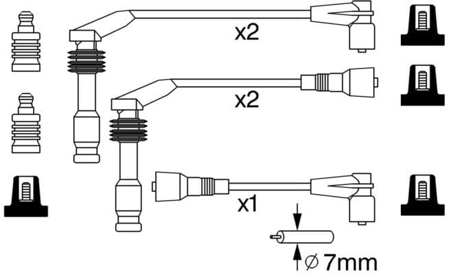Ignition Cable Kit 0986357242 - image 10
