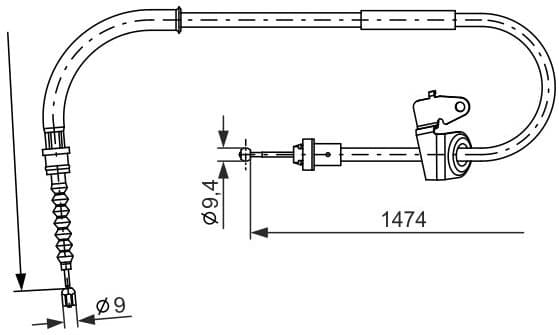 Cable Pull, parking brake 1987482229 - image 2