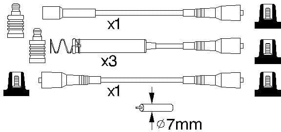 Ignition Cable Kit 0986356850 - image 10