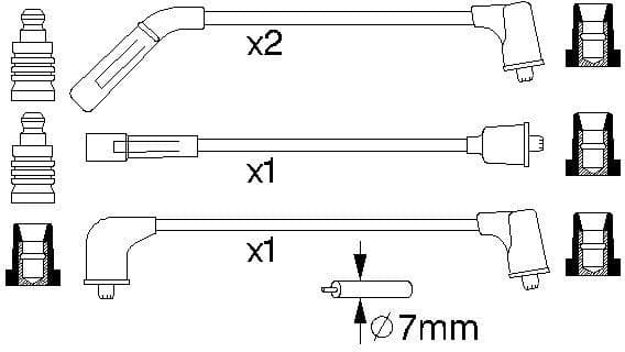 Ignition Cable Kit 0986356988 - image 10