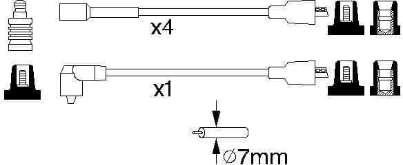 Ignition Cable Kit 0986356864 - image 10