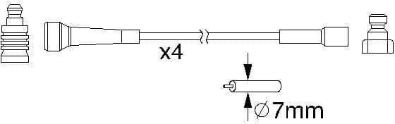 Ignition Cable Kit 0986357210 - image 10