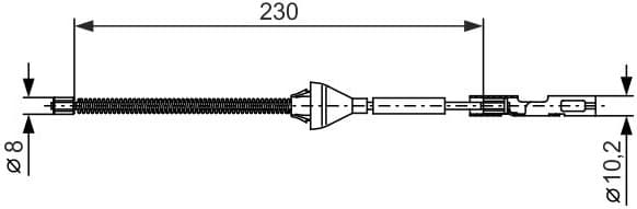 Cable Pull, parking brake 1987482370 - image 2