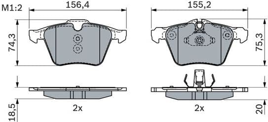 Brake Pad Set, disc brake 0 986 424 125 - image 10