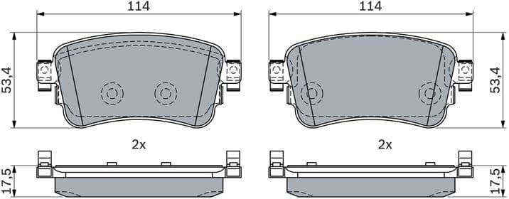 Brake Pad Set, disc brake 0 986 424 437 - image 8