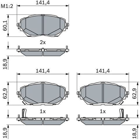 Brake Pad Set, disc brake 0986424865 - image 8