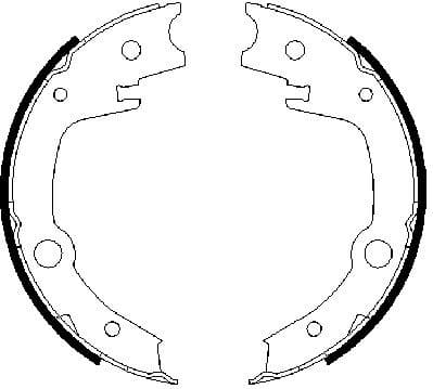 Brake Shoe Set, parking brake 0986487679 - image 7