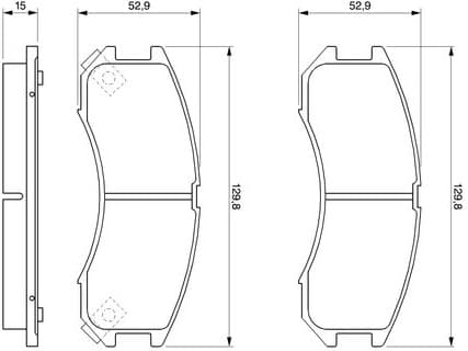 Brake Pad Set, disc brake 0986493790 - image 12