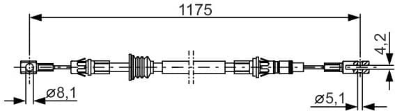 Cable Pull, parking brake 1987482012 - image 2