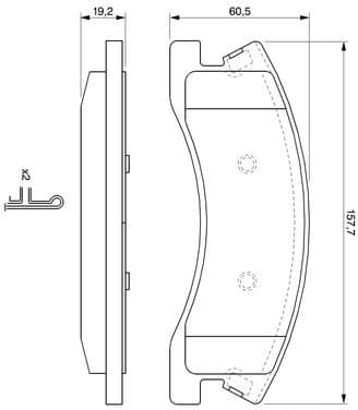 Brake Pad Set, disc brake 0986424823 - image 8