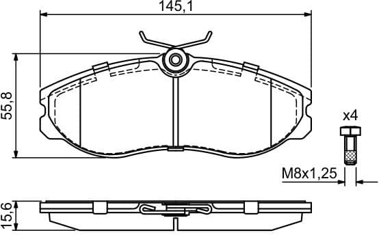 Brake Pad Set, disc brake 0986424204 - image 14