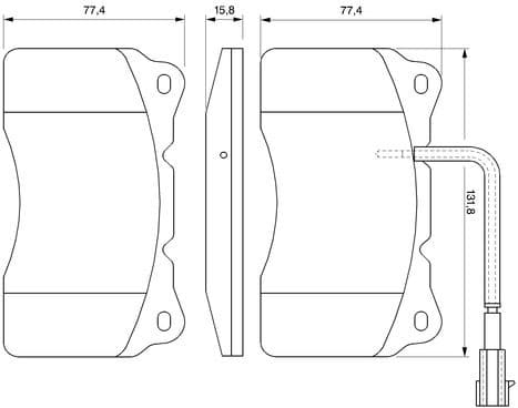 Brake Pad Set, disc brake 0986494067 - image 3