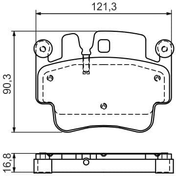 Brake Pad Set, disc brake 0986494281 - image 8