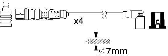 Ignition Cable Kit 0986356341 - image 10