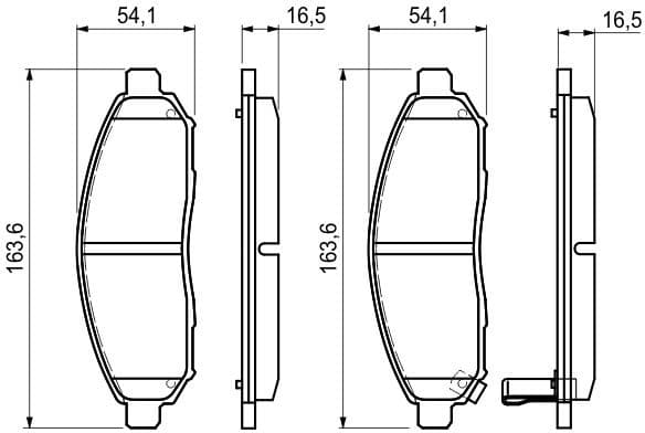Brake Pad Set, disc brake 0986494151 - image 12