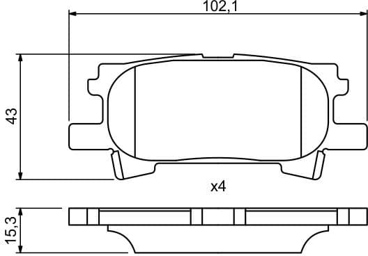 Brake Pad Set, disc brake 0986494224 - image 8