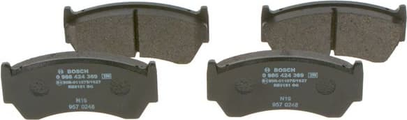 Brake Pad Set, disc brake 0986424369 - image 2