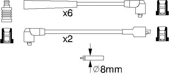 Ignition Cable Kit 0986356858 - image 11