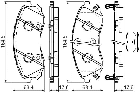 Brake Pad Set, disc brake 0986494377 - image 2