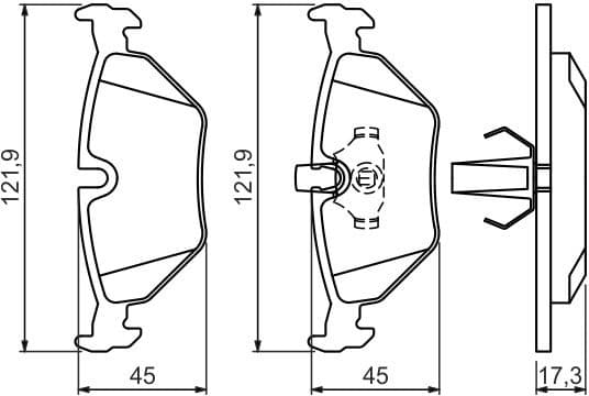 Brake Pad Set, disc brake 0986494009 - image 8