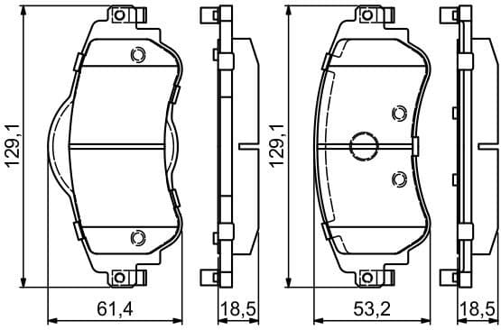 Brake Pad Set, disc brake 0986494690 - image 2