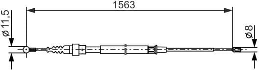 Cable Pull, parking brake 1987477891 - image 2