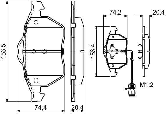 Brake Pad Set, disc brake 0986460937 - image 12