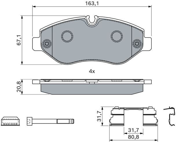Brake Pad Set, disc brake 0986494121 - image 12