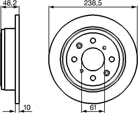 Brake Disc 0986478350 - image 2