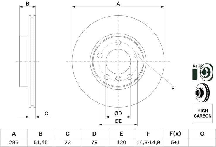 Brake Disc 0986478513 - image 6
