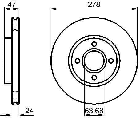 Brake Disc 0986478427 - image 2