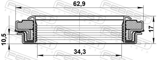 Shaft Seal, drive shaft 95RCW-36621017X - image 2