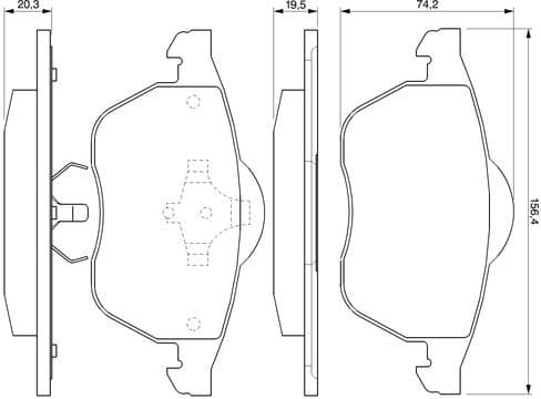 Brake Pad Set, disc brake 0986424460 - image 9