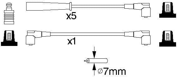 Ignition Cable Kit 0986356753 - image 10