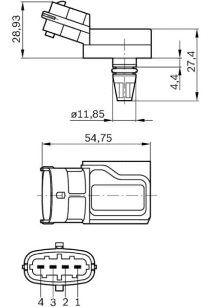 Sensor, boost pressure 0281002573 - image 16