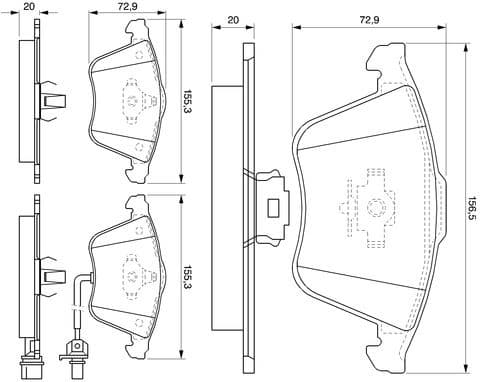 Brake Pad Set, disc brake 0986494103 - image 12