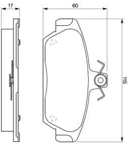 Brake Pad Set, disc brake 0986424092 - image 6