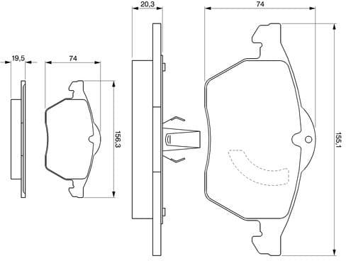 Brake Pad Set, disc brake 0986424360 - image 12