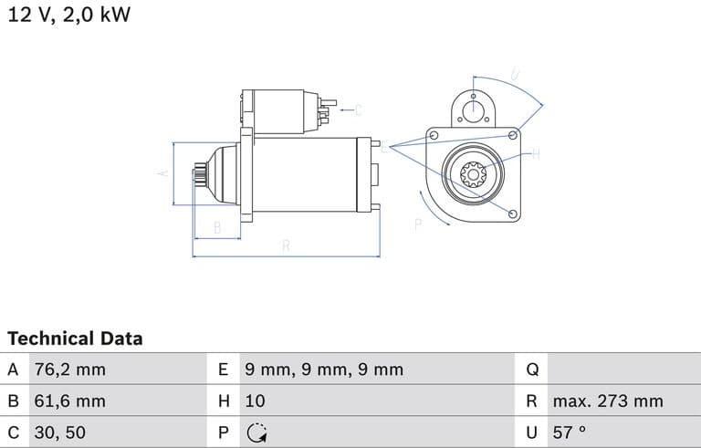 Starter 0986021870 - image 2
