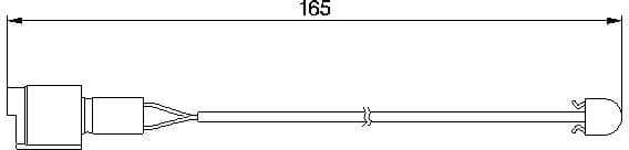 Warning Contact, brake pad wear 1987474903 - image 7