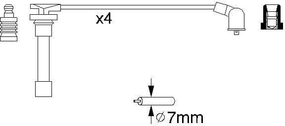 Ignition Cable Kit 0986356793 - image 10